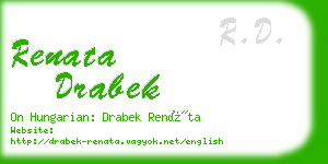 renata drabek business card